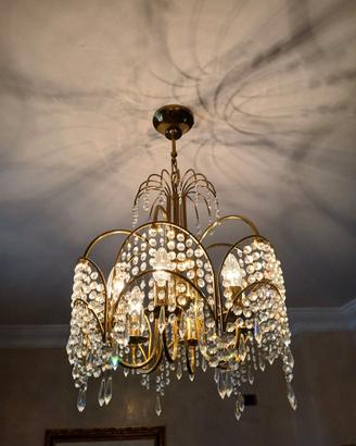Lampadario in stile Impero con cristalli Swarovski