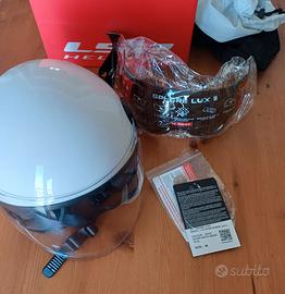 casco jet ls2 sphere lux 2 bianco moto taglia m