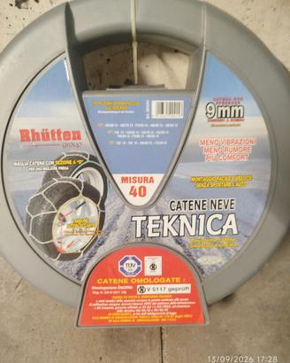 Catene da neve per auto 9mm marca tecnica
