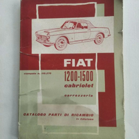 FIAT 1200 1500 Cabriolet CATALOGO RICAMBI original