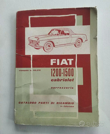 FIAT 1200 1500 Cabriolet CATALOGO RICAMBI original