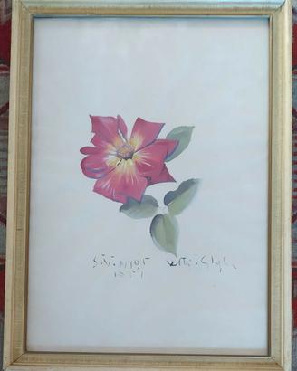 Dipinto ad acquerello di Valentino Ghiglia