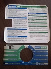 Istruzioni centralina irrigazione Hunter PRO-C ori