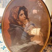 Quadro madonna con bambino