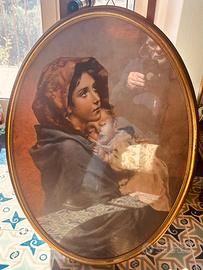 Quadro madonna con bambino