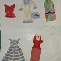 Lotto 5 vestitini vintage di Barbie anni 60-70