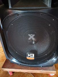 cassa a colonna molto potente e completa di tutto 