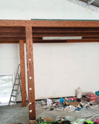 travi 11 in legno abete lamellare con impregnante