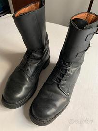 Anfibi CARABINIERI a gambaletto alto in vitellone