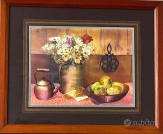 Quadretti foglia oro e sughero