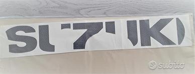 Adesivo emblema carbonio suzuki GSX600R 97/00