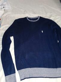 Polo Ralph Lauren felpa in lana blu M