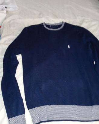 Polo Ralph Lauren felpa in lana blu M
