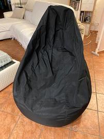 Poltrona Sacco marca Avalon tg M Nero