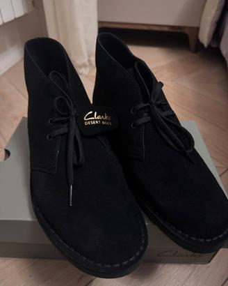 Clarks Desert Boot Evo Black Suede 42 Nuove