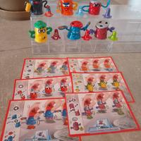 Lotto sorpresine kinder divertenti bidoni completa