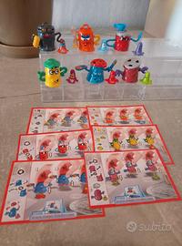 Lotto sorpresine kinder divertenti bidoni completa