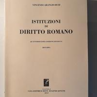Libro Istituzioni di Diritto Romano