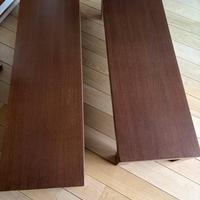 Coppia tavolini bassi in wengè (150 cm + 135 cm)