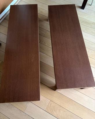 Coppia tavolini bassi in wengè (150 cm + 135 cm)