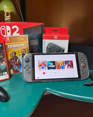 Nintendo Switch 2+ Giochi+ Garanzia+ Cover+ Joypad