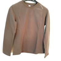 Felpa Pile Decathlon taglia M da donna Marrone