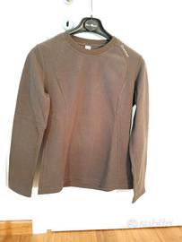 Felpa Pile Decathlon taglia M da donna Marrone