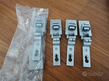 4 cerniere Confalonieri per vetro zero sormonto