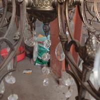 lampadario vintage bronzo ottone  