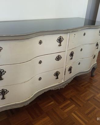 Elegante Comò Shabby Chic / Provenzale – 6 Cassett