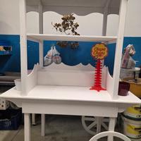 Carretto Espositivo/Sweet Table (Candy Bar) Bianco