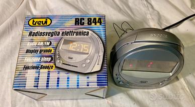 Radiosveglia orologio trevi nuova