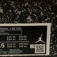 Aur Jordan 4 military black