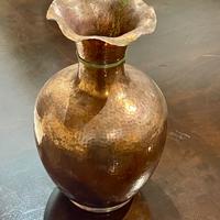 Vaso vintage in rame martellato Battaglia