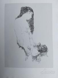 Renzo Vespignani Litografia originale con timbro 
