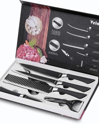 NUOVO-Set Coltelli, Coltelli Cucina Set 7 Pezzi