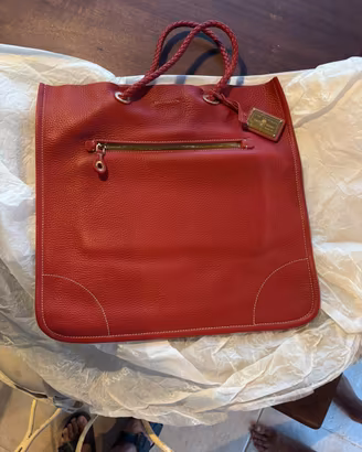 Borsa Tote CAR SHOE (Prada) Vera Pelle Rossa NUOVA