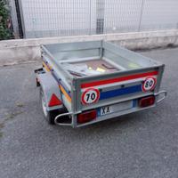 Carrello rimorchio trasporto cose  inox