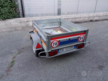 Carrello rimorchio trasporto cose  inox