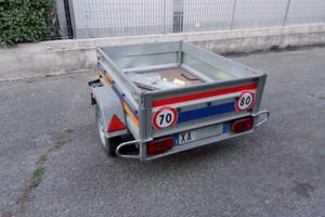 Carrello rimorchio trasporto cose  inox