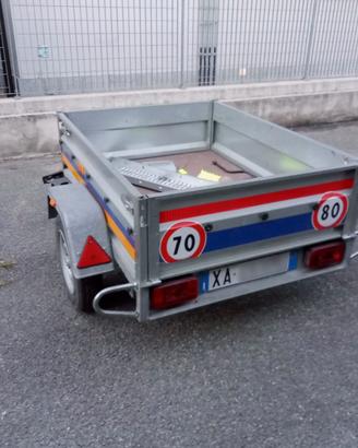 Carrello rimorchio trasporto cose  inox