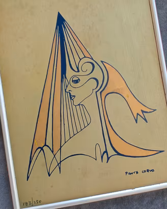 Quadro Ponte Corvo su lamina d'argento
