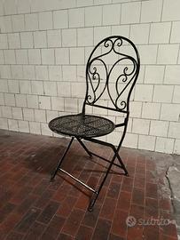 10 sedie da giardino pieghevoli 