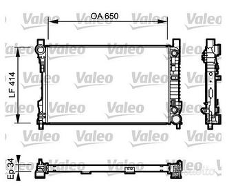 Radiatore valeo 732743 mercedes