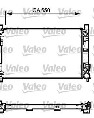 Radiatore valeo 732743 mercedes