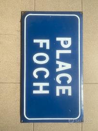 Targa stadale epoca vintage smaltata