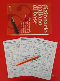 Dizionario+Formule di geometria+ Matita con mina