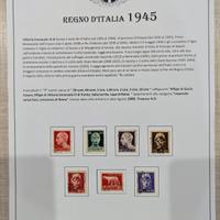 Francobolli Regno d'Italia 1945