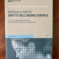 Manuale diritto dell’Unione europea