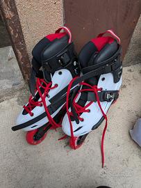 Pattini roller OXELO MF500
bianco-rosso